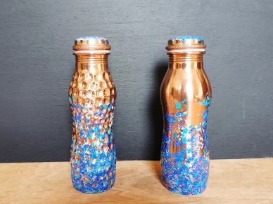 Aqua Splash 600ml Pure Copper Water Bottle