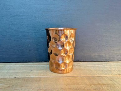 Diamond Hammered Pure Copper Beaker