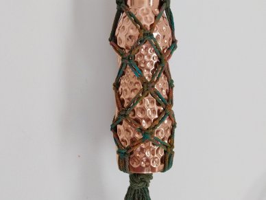 Camo Green Macrame Bottle Bag