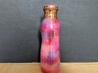 Magenta Camo Pure Copper Water Bottle