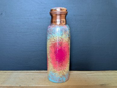 Rainbow Pure Copper Water Bottle